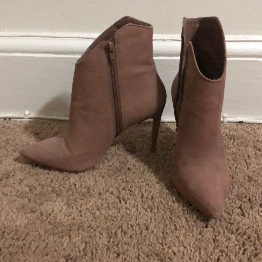 Aldo Suede Heel Boots